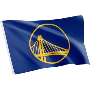 Desert Cactus Golden State Warriors Flag NBA 100% Polyester Indoor Outdoor 3x5 feet National Basketball Association Team Flags (Flag #1)