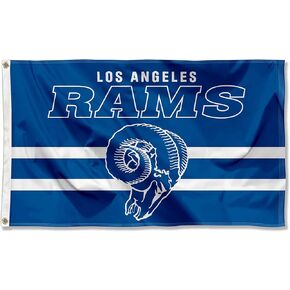 Rams Throwback Vintage Retro 3x5 Banner Flag