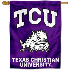 Texas Christian Horned Frogs House Flag Banner