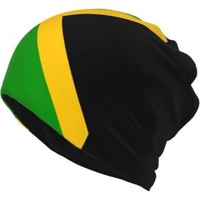 Jamaican Flag Jamaica Multifunction Beanie Hat for Men Women Fashion Scarf Soft Stretch Skull Cap