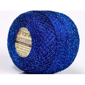 Royal Blue Metallic Extremely Fine Braid Thread Camellia - 20 Gram