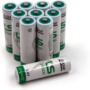 elxjar (10-Pack) 3.6V LS14500 ER14505 Battery, Water Electricity Meter PLC Facility Equipment Spare Generic Batteries