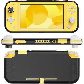 JINGDU Case Compatible with Nintendo Switch Lite 2019, Soft TPU Switch Lite Accessories with Thumb Grip Caps