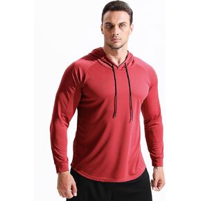 CADMUS Men's Running Shirts Workout Long Sleeve Shirts for Hiking, Fishing, Gym Hoodies