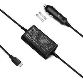 100W 90W 87W 96W USB-C DC Travel Car Charger for Dell Latitude 9520 9420 7520 7420 5520 5420 5320 5430 5530 7330 7430 7530 9430 MacBook Pro 15 16 Surface Pro Dell HP Laptop Car Charger Power Supply