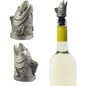 TXOKO Premium Stainless Steel Wine Pourer, Aerator and Decanter - Pour Spout for Red, White and Rose Wine, Liquor and Olive Oil! (Multiple Styles)