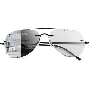 YIMI Photochromic Progressive Multifocal Reading Glasses for Men Women UV400 Computer Anti Blue Light Lightweight Eyeglasses