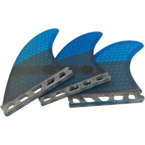 UPSURF Surfboard fin Future Basic Fin Medium Size, G7 tri Fin (Blue G7)