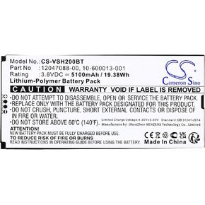 5100mAh / 19.38Wh Replacement Battery for Vivint Smart Hub Control Panel, VS-SH2000-C00, 12047088-00, 10-600013-001