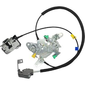 HiSport Car Rear Left Driver Side Door Lock Latch & Cable Assembly,6C3Z28264A01A Cable Assy Assembly Kit, Upper and Lower Set,Compatible with Ford F250 F350 F450 F550 Super Duty Extended Cab 1999-2007