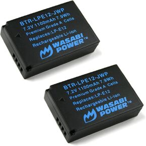 Wasabi Power Battery for Canon LP-E12 (2-Pack)