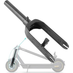 Refit Electric Scooter Front Suspension Kit Spring Fork with Foot Stand for Ninebot Max G30 G30LP | Modified Shock Absorption Front Fork + Solid Extended Foot Support Combination Accessory