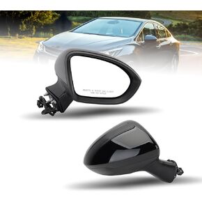 Driver Side View Mirror Compatible With Chevy Cruze 2016-2019 L LT LS 3-Pins Power Glass Non Heated Without Signal Light