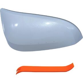 غطاء غطاء مرآة الجانب الأيمن للراكب متوافق مع تويوتا راف 4 2013-2018 أبيض لؤلؤي in Kuwait