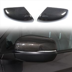 2PCS Rearview Mirror Covers for Honda Pilot 2016-2022/ Ridgeline 2020-2024/ Passport 2019-2024, ABS Material Door Side Mirror Guard Cover Cap Exterior Accessories (Carbon Fiber Pattern)