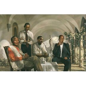TUAAN DIY 5D African American President- Obama Full Diamond Painting Cross Stitch Kits Art Portrait 3D Paint by Diamonds 11.8 X 15.8 Inch