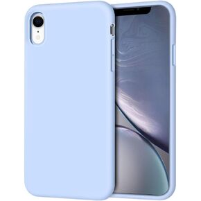 حافظة Anuck iPhone XR، حافظة هاتف من مطاط جل السيليكون الناعم مع بطانة من الألياف الدقيقة المضادة للخدش، غطاء حماية كامل الجسم مقاوم للصدمات لهاتف Apple iPhone XR 6.1 بوصة 2018 - أزرق فاتح in Kuwait