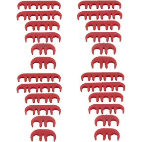 24 PCS/SET SHLPDFM Red Spark Plug Wire Separators 7mm 8mm 8.5mm 8.8mm Ignition Wire Dividers Looms Holder Clips Clamps