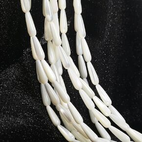 4mm Natural Shell Rondelle Beads for Jewelry Making,Loose Beads for DIY Bracelet Necklace Jewelry Making (WHITE-03)