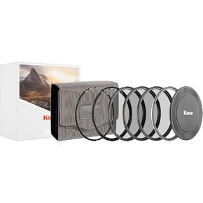 Kase Wolverine Revolution 82mm Portrait 4 Filter Kit Magnetic Shockproof Tempered Optical Glass Black Mist Lens Cap & Case