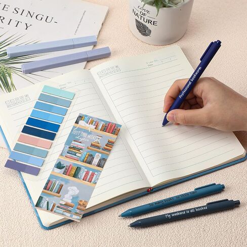 Back to School Gifts for Students Morandi Bible Highlighter Gel Pens Aesthetic Reading List Bookmark and Sticky Notes for Book Lover Note Taking Creative Writing(Green Series) in Saudi Arabia