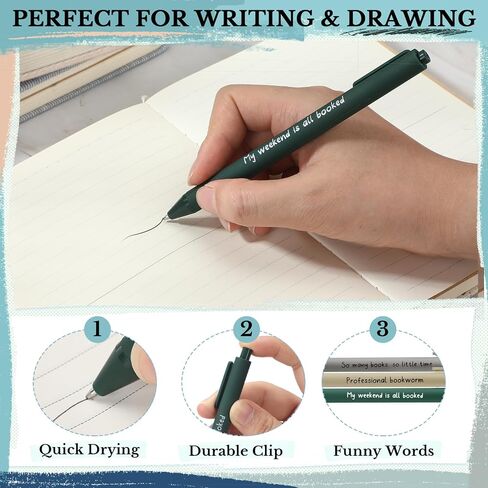 Back to School Gifts for Students Morandi Bible Highlighter Gel Pens Aesthetic Reading List Bookmark and Sticky Notes for Book Lover Note Taking Creative Writing(Green Series) in Saudi Arabia