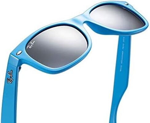 Ray-Ban RB2132-755/40 Sunglasses Light Blue w/Silver Mirror Lens 52mm in Saudi Arabia
