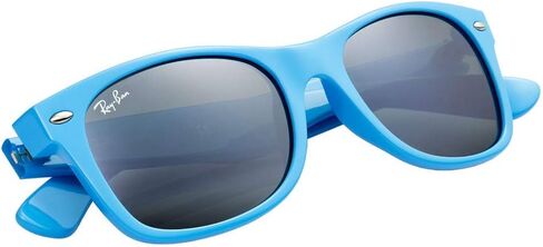 Ray-Ban RB2132-755/40 Sunglasses Light Blue w/Silver Mirror Lens 52mm in Saudi Arabia