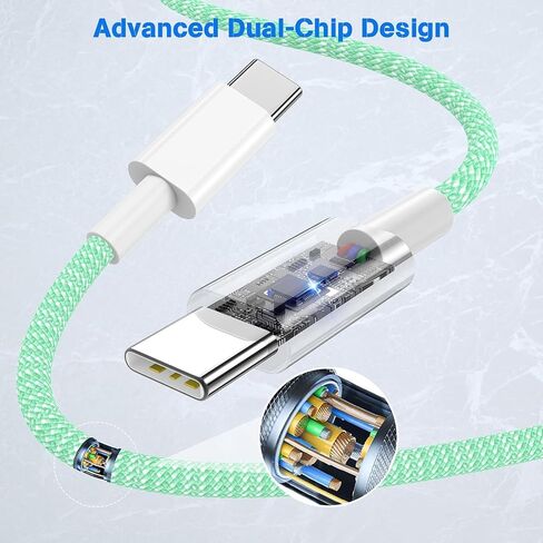 [Apple MFi Certified] iPhone iPad Fast Charger Cable USB C Cable, 3 Pack 6FT 60W USB C to USB C Braided Colorful Type C Data Sync Cord for iPhone 15/Pro/Max/Plus/MacBook/iPad Pro/Air/Android/Laptop in Saudi Arabia
