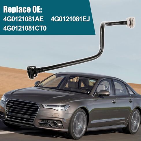 4G0121081AE خرطوم خزان سائل تبريد الرادياتير، يناسب 2013-2018 Audi A6 / A7 / Allroad quattro خرطوم تدفق المحرك يستبدل 4G0121081EJ 4G0121081CT in Kuwait