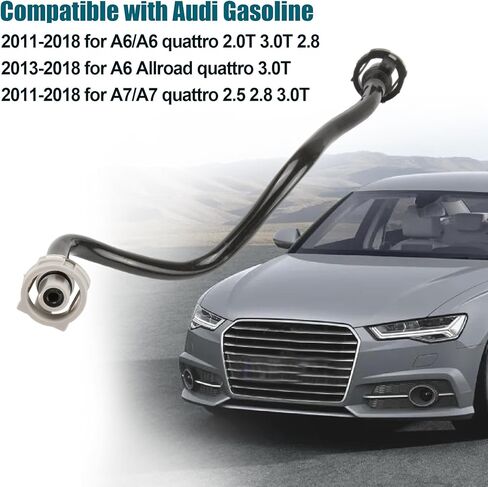 4G0121081AE خرطوم خزان سائل تبريد الرادياتير، يناسب 2013-2018 Audi A6 / A7 / Allroad quattro خرطوم تدفق المحرك يستبدل 4G0121081EJ 4G0121081CT in Kuwait