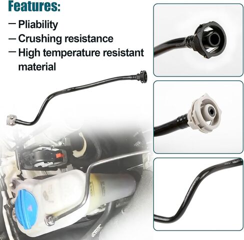 4G0121081AE خرطوم خزان سائل تبريد الرادياتير، يناسب 2013-2018 Audi A6 / A7 / Allroad quattro خرطوم تدفق المحرك يستبدل 4G0121081EJ 4G0121081CT in Kuwait