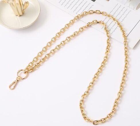 1Pc Gold Chain Necklace Lanyards for ID Badges Stylish Key Lanyard for Women Lanyards for Badge Holder Ornaments Convenient to Carry Easy to Use,Identification Badges and Supplies in Saudi Arabia