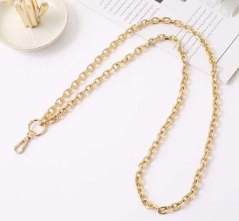 1Pc Gold Chain Necklace Lanyards for ID Badges Stylish Key Lanyard for Women Lanyards for Badge Holder Ornaments Convenient to Carry Easy to Use,Identification Badges and Supplies in Saudi Arabia