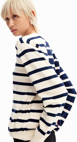 Desigual Women's Woman Flat Knit Thin Gauge Pullover in Saudi Arabia
