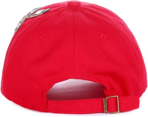 Women Flower Design Fancy Bling Hats Pretty Crystals Adjustable Ladies Baseball Cap in Saudi Arabia