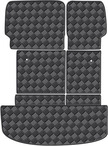 Cargo Mat for 2020-2024 Kia Telluride 7 Seats Trunk Mat & 2ND+3RD Row Rear Backrest Mat, All Weather Rear Cargo Liner Back Seat Cover Protector in Saudi Arabia