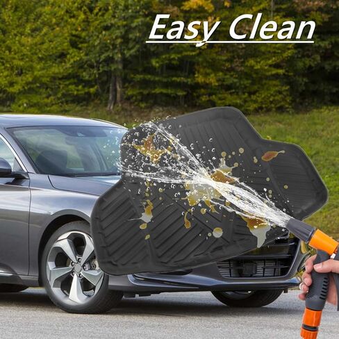 MotorFansClub Cargo Liner مناسب لسيارة Honda Accord Sedan 2018 2019 2020 علبة بطانة صندوق السيارة شديدة التحمل من المطاط الخلفي لمنطقة الشحن حصيرة مقاومة للماء وسجادة أرضية in Saudi Arabia