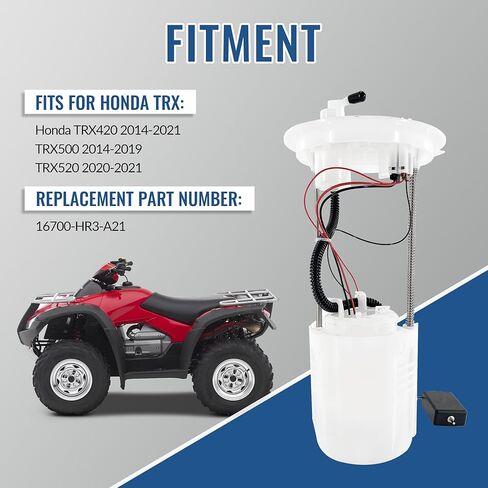 مجموعة مضخة الوقود 16700-HR3-A21 تناسب هوندا TRX420 2014-2021، لهوندا TRX500 2014-2019، لهوندا TRX520 2020-2021 16700HR3A21 in Kuwait
