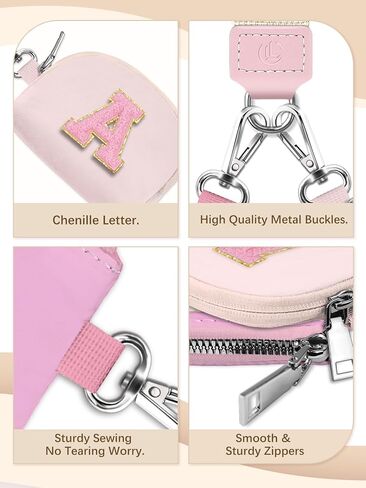 Initial Wristlet Wallets for Women，Small Dual Pouch Wristlet, Personalised Keychain Wallet, Mini Zip Around Coin Pouse, Monogrammed Wristlet Gifts (Black,Letter M) in Saudi Arabia