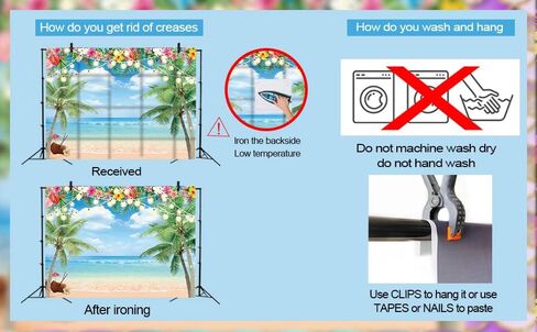 Hawaiian Beach Backdrop Summer Tropical Flower Palm Ocean Beach Photography Background for Hawaiian Aloha Party Luau Photoshoot Tiki Themed Decoration 7x5FT in Saudi Arabia