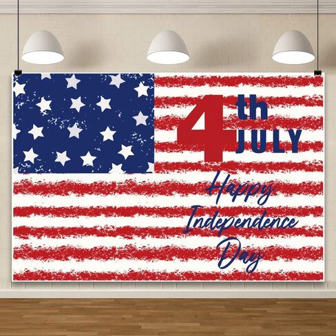 ChloropLastid 4th of July Independence Day Backdrop 10x8ft American Flag Fireworks Photo Backgroud Independence Day Banner for Veterans Patriotic Holiday Party Decor Portrait Photo Studio Props in Saudi Arabia