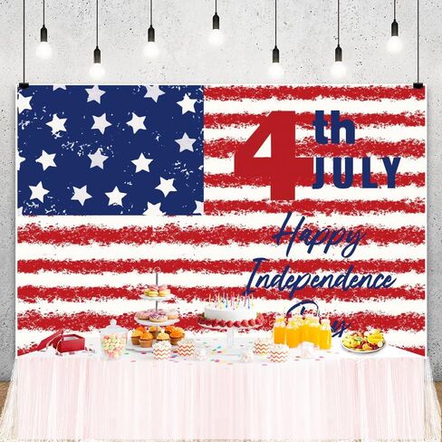 ChloropLastid 4th of July Independence Day Backdrop 10x8ft American Flag Fireworks Photo Backgroud Independence Day Banner for Veterans Patriotic Holiday Party Decor Portrait Photo Studio Props in Saudi Arabia