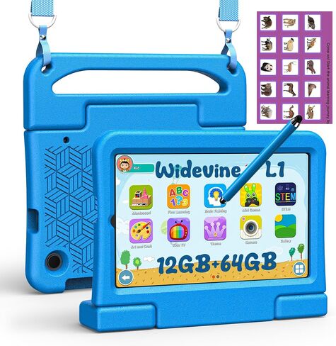 ALLDOCUBE KIZPAD PRO Android 13 Tablet 8.4", 12GB（4+8+64GB 512GB Expandable with Widevine L1 8 Core CPU, 1200×1920FHD Kids Tablet with Parental Control, Pen, AR Animal Card, 4G LTE, 4000mAh, 5MP /5MP in Saudi Arabia