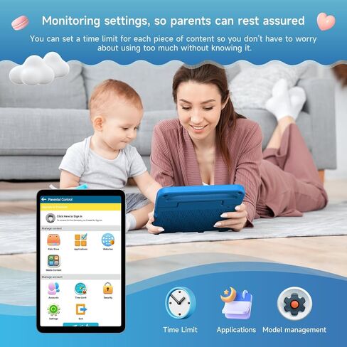 ALLDOCUBE KIZPAD PRO Android 13 Tablet 8.4", 12GB（4+8+64GB 512GB Expandable with Widevine L1 8 Core CPU, 1200×1920FHD Kids Tablet with Parental Control, Pen, AR Animal Card, 4G LTE, 4000mAh, 5MP /5MP in Saudi Arabia