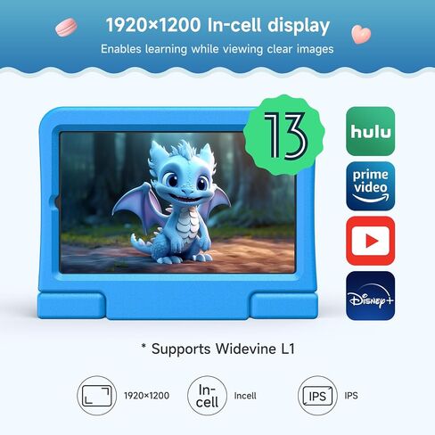 ALLDOCUBE KIZPAD PRO Android 13 Tablet 8.4", 12GB（4+8+64GB 512GB Expandable with Widevine L1 8 Core CPU, 1200×1920FHD Kids Tablet with Parental Control, Pen, AR Animal Card, 4G LTE, 4000mAh, 5MP /5MP in Saudi Arabia