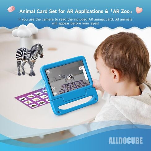 ALLDOCUBE KIZPAD PRO Android 13 Tablet 8.4", 12GB（4+8+64GB 512GB Expandable with Widevine L1 8 Core CPU, 1200×1920FHD Kids Tablet with Parental Control, Pen, AR Animal Card, 4G LTE, 4000mAh, 5MP /5MP in Saudi Arabia