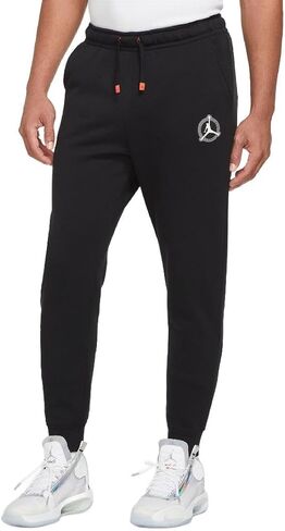 بنطلون Nike Jordan Flight MVP HBR Fleece للرجال DV7596-010، أسود (الولايات المتحدة، ألفا، كبير، عادي، عادي، 80% قطن/20% بوليستر) in Saudi Arabia