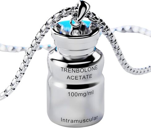 Trenbolone Pendant Stainless Steel Stylish Gym Necklace/Jewelry for Men and Women - Workout Motivation and Gift for Gym Rats in Saudi Arabia