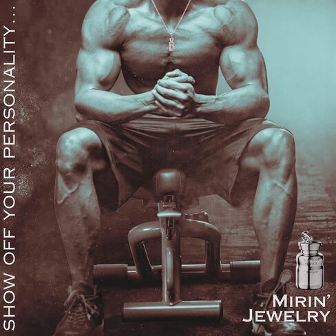 Trenbolone Pendant Stainless Steel Stylish Gym Necklace/Jewelry for Men and Women - Workout Motivation and Gift for Gym Rats in Saudi Arabia